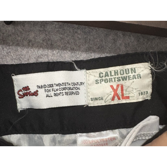 Simpsons Duff Beer Shorts Mens Size XL Black Calhoun Sportswear Drawstring - Picture 4 of 8